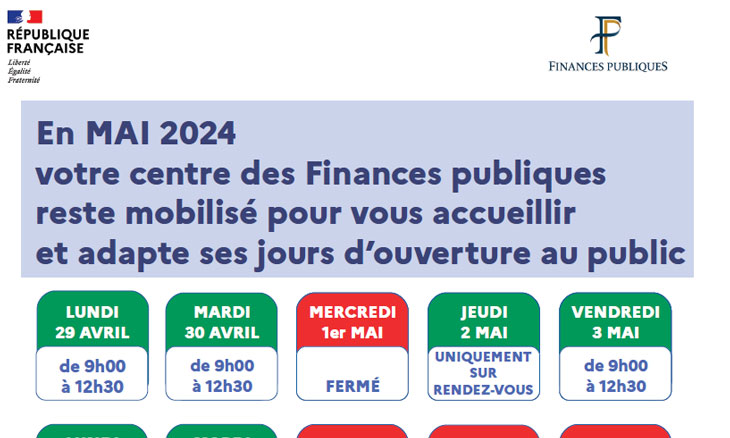 Centre finances publique Val de Marne mai 2024
